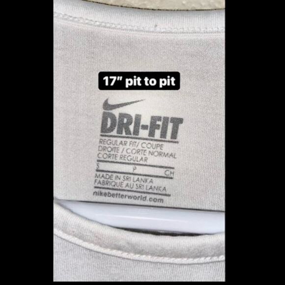 Nike White Sleeveless Top with Black Logo Size: S - Picture 6 of 8